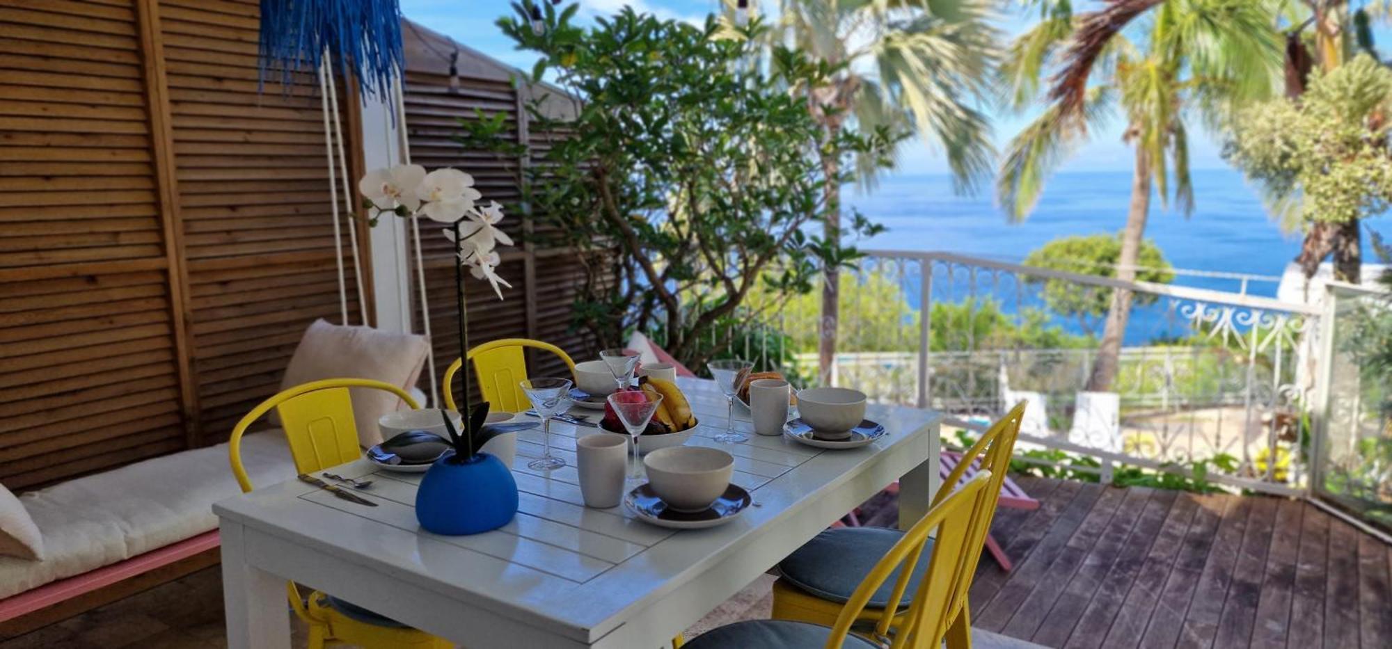 La Boheme, Residence De 5 Appartements Avec Piscine, Vue Ocean, Petite Ile Petite Île Exterior foto
