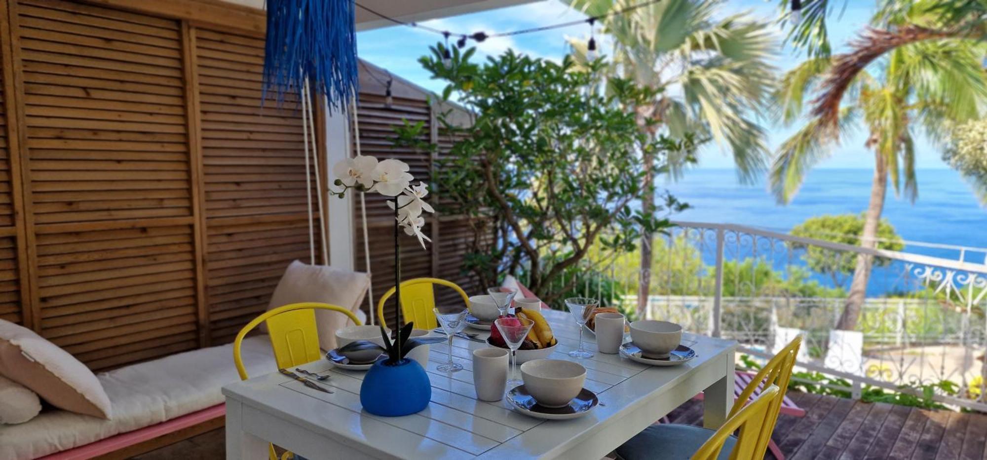 La Boheme, Residence De 5 Appartements Avec Piscine, Vue Ocean, Petite Ile Petite Île Exterior foto