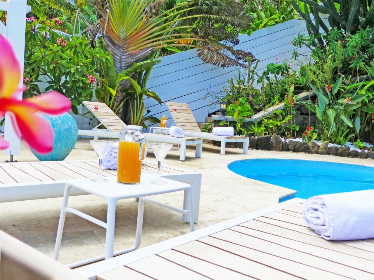 La Boheme, Residence De 5 Appartements Avec Piscine, Vue Ocean, Petite Ile Petite Île Exterior foto